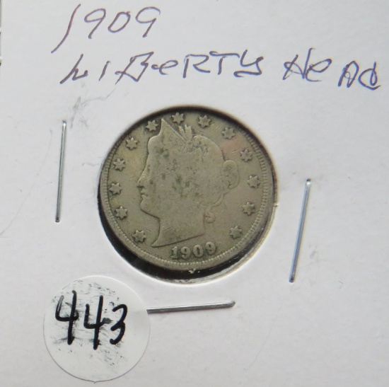 1909- Liberty Head Nickel