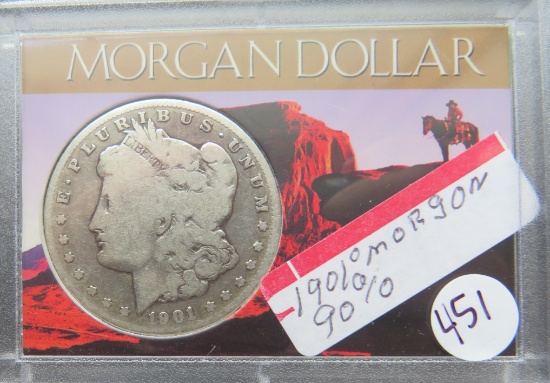 1901- O Morgan Silver Dollar