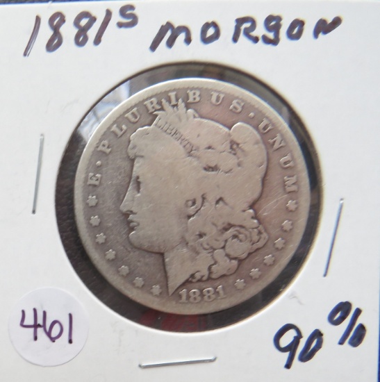 1881- S Morgan Silver Dollar