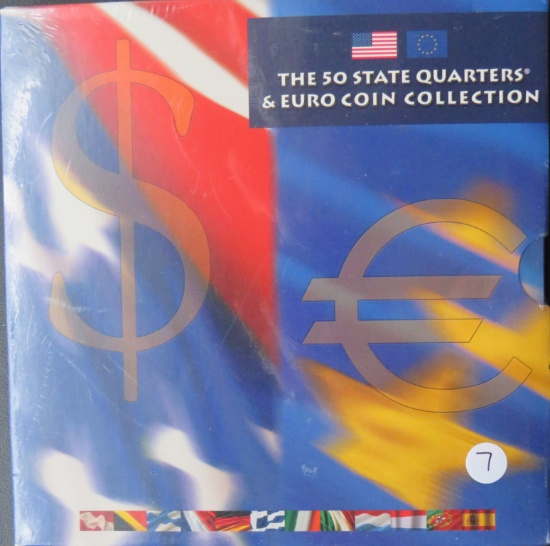 50 State Quarters & Euro Coin Collection
