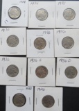 (11) Buffalo Nickels