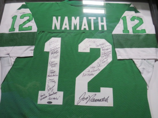 Joe Namath and New York Jets Autographed Jersey