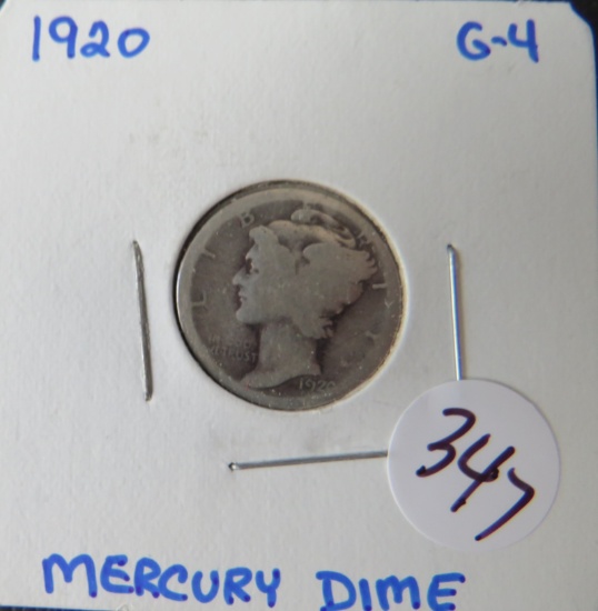 1920- Mercury Dime