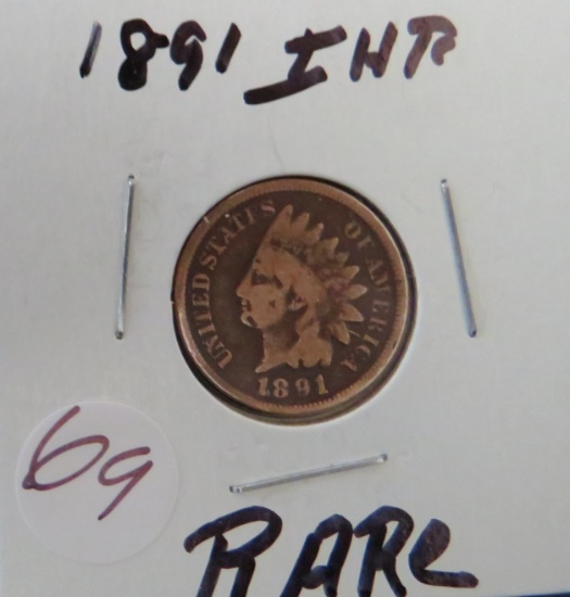 1891- Indian Head Penny