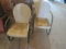2 metal chairs