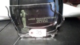Aladdin glass plaque