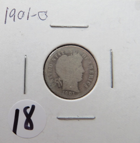 1901-O Barber Dime