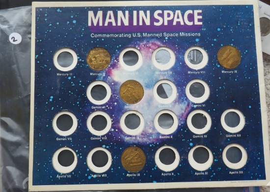 Man in Space Brass Coin Set