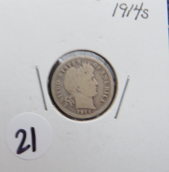 1914-S Barber Dime