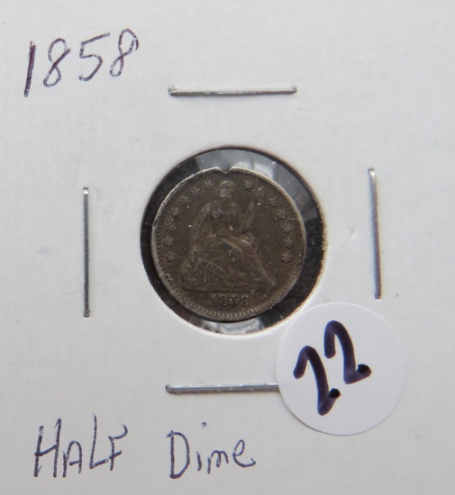1858- Half Dime