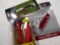 3 Assorted Pocket Knives & Pocket Light
