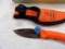 Buck (RMEF) Hunting Knife & Sheath Blaze Orange 3 1/4
