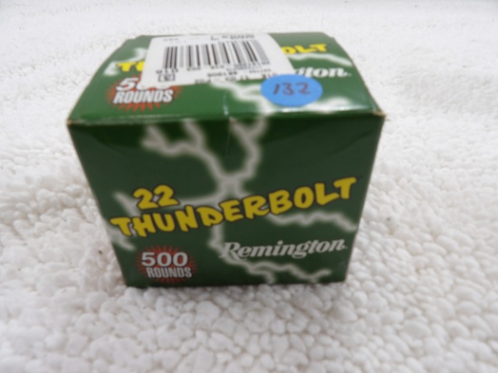 500 Rds 1 Box Remington Thunderbolt 22 LR Round Nose