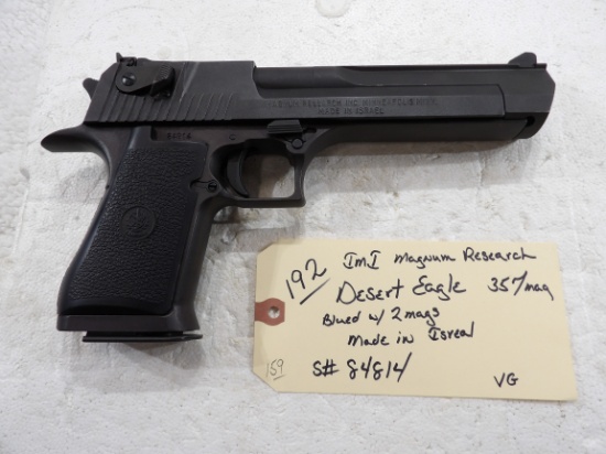 IMI Magnum Research Desert Eagle 357 Mag 6" Barrel Blued w/2 Mags Made in Isreal