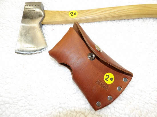 Marbles #9 Collectors Axe w/Sheath 14" long