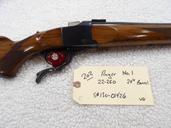 Ruger No. 1 22-250 Single Shot 24" Barrel
