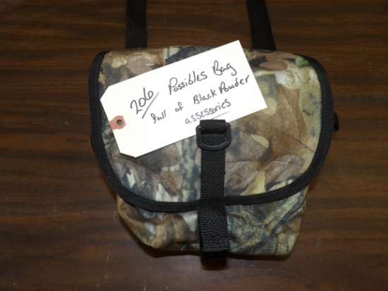 Black Powder Possibles Bag Full of Accessories
