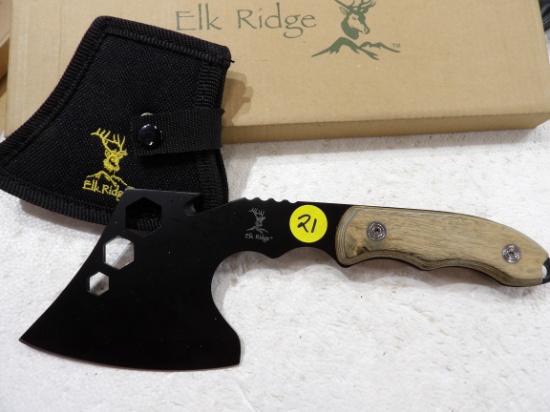 Elk Ridge Hatchet 10 1/2" in length w/sheath in box