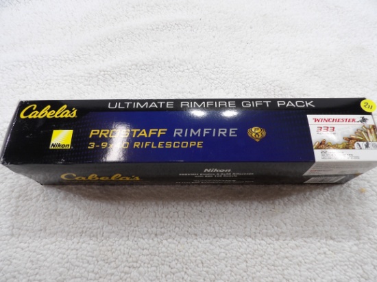 Nikon Prostaff Rimfire 3-9x40 Rifle Scope NIB w/333 RD 22 LR