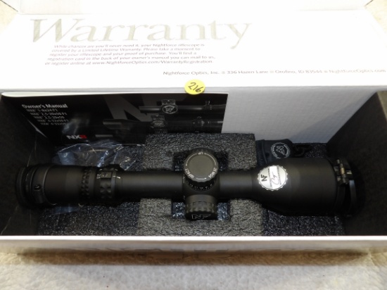 Night Force NX8 2.5-20x50 F1 Scope NIB