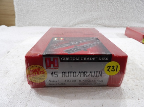 Hornady Dies 45 Auto NIB