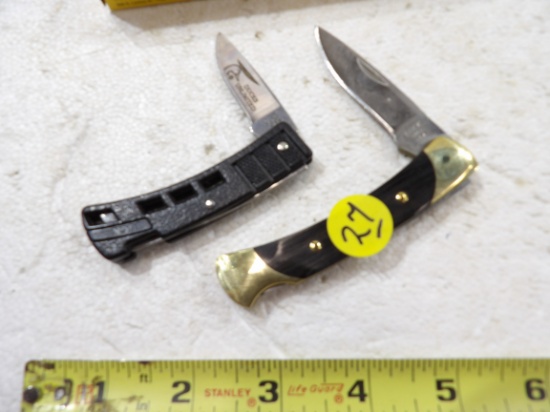 2 Buck Pocket Knives 2 1/2" Blade & Ducks Unlimited 2" Blade