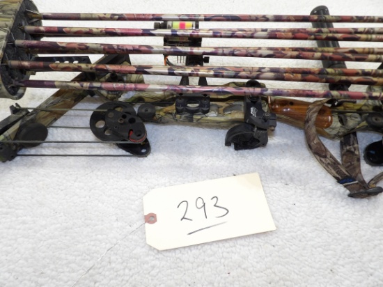Oneida Eagle w/Rest, Site, Stabilizer, Quiver, & 8 Arrows (Camo)