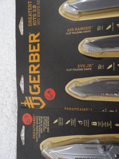 6 Gerber Folding Knives NIB