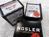 60 Rds 3 Boxes Nosler Match Grade 9mm 115 gr JHP