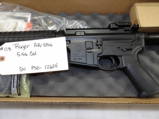 Ruger AR_556 5.56 Cal w/box | Online Auctions | Proxibid