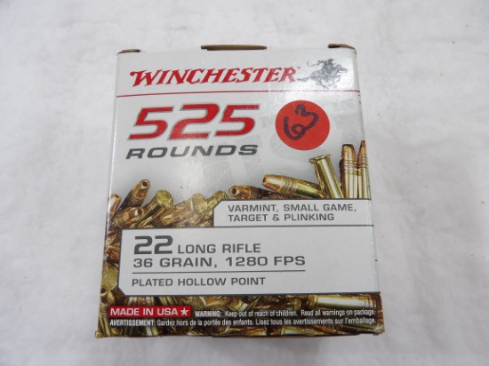 550 Rds 1 Box Winchester 22 LR 36 gr HP