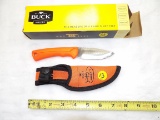 Buck Hunter Orange RMEF Knife 3 1/2