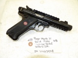 Ruger Mark IV 22 LR Pistol Tactical Blued w/hard case 4 1/2