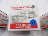 150 Rds 1 Box Winchester 5.56 50 gr FMJ