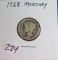 1928- Mercury Dime