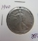 1940- Walking Liberty Half Dollar