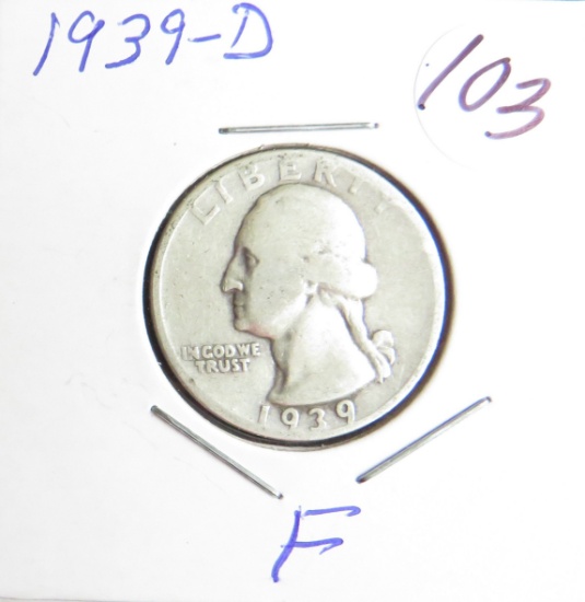 1939-D Washington Quarter