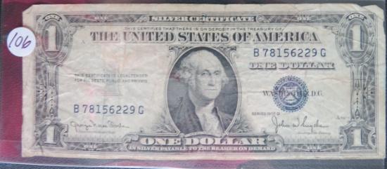 1935-D Blue Seal $1.00 Silver Certificate