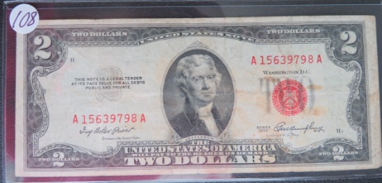 1953- $2.00 Red Seal