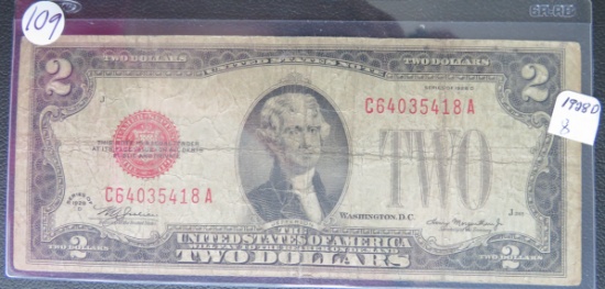 1926-D $2.00 Red Seal Note