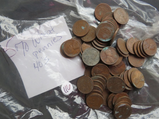 (70) Wheat Pennies