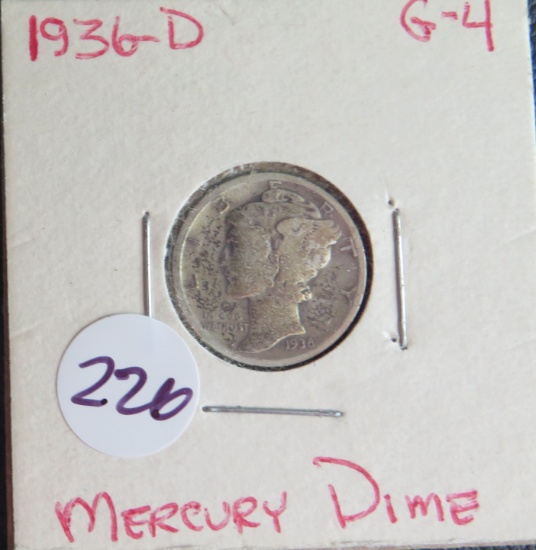 1936-D Mercury Dime