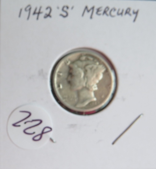 1942-S Mercury Dime