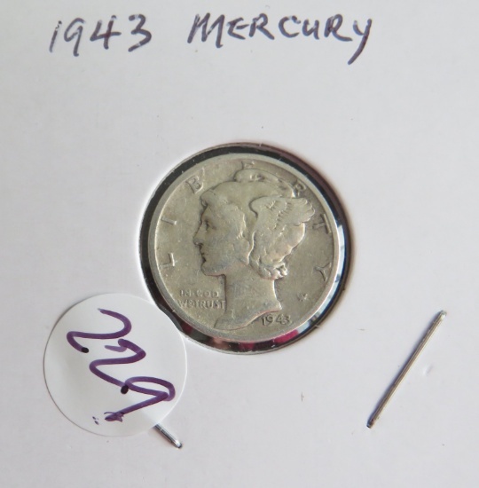 1943- Mercury Dime