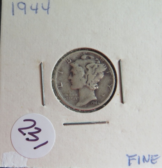 1944- Mercury Dime