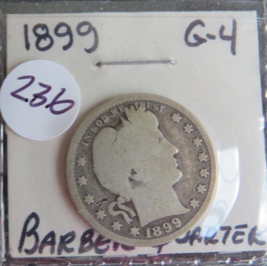 1899- Barber Quarter