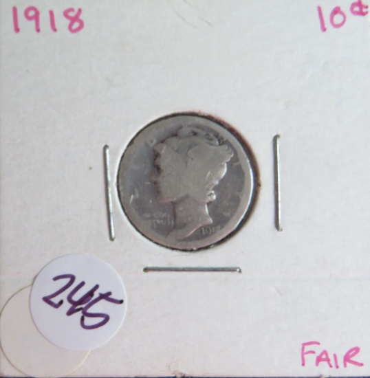 1918- Mercury Dime