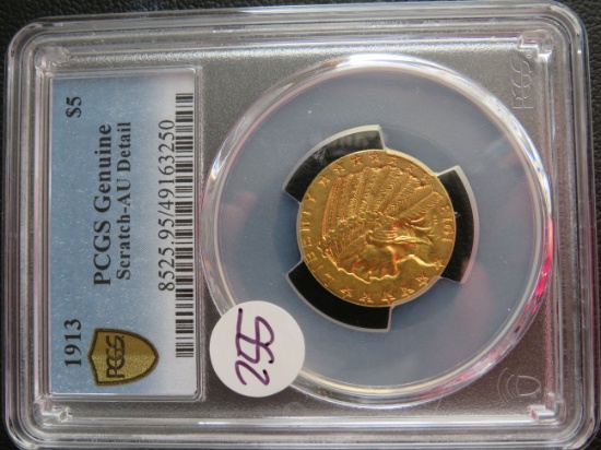 1913 Indian $5 Gold Coin