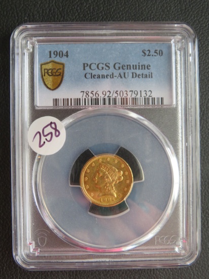 1904- PCGS Genuine Liberty $2.50 Gold Coin