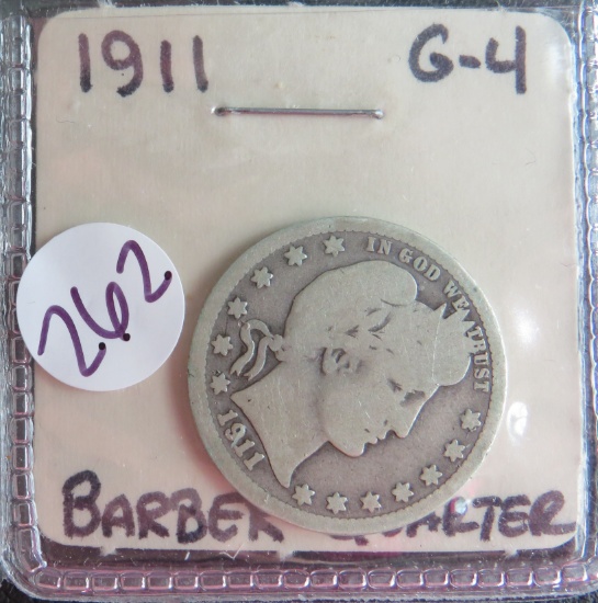 1911- Barber Quarter
